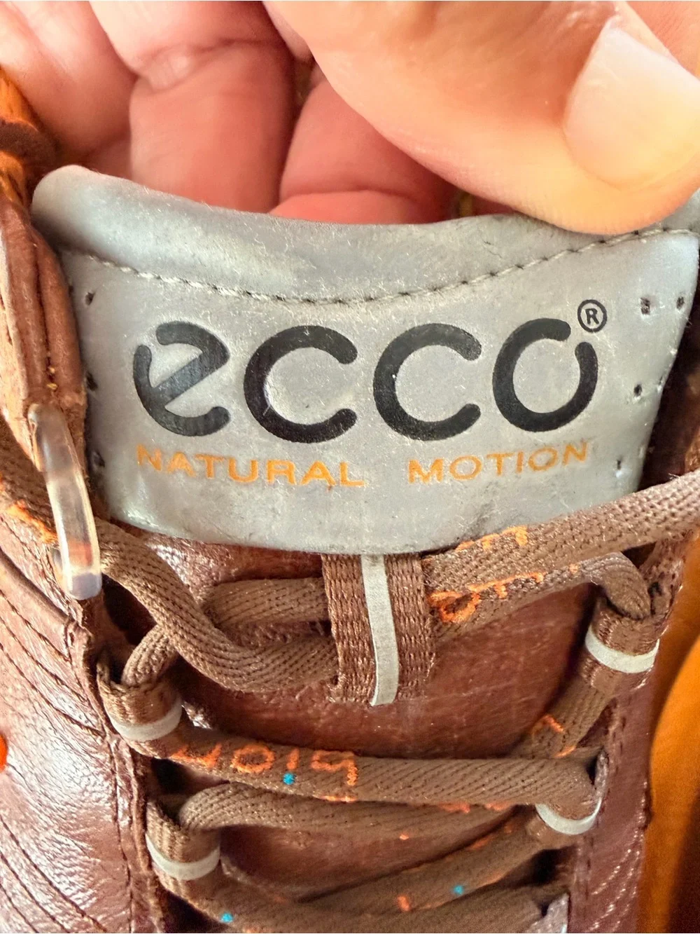 ECCO Mens Golf Shoes Biom Hydromax Cocoa Brown Fanta Lace Up Leather Size 45